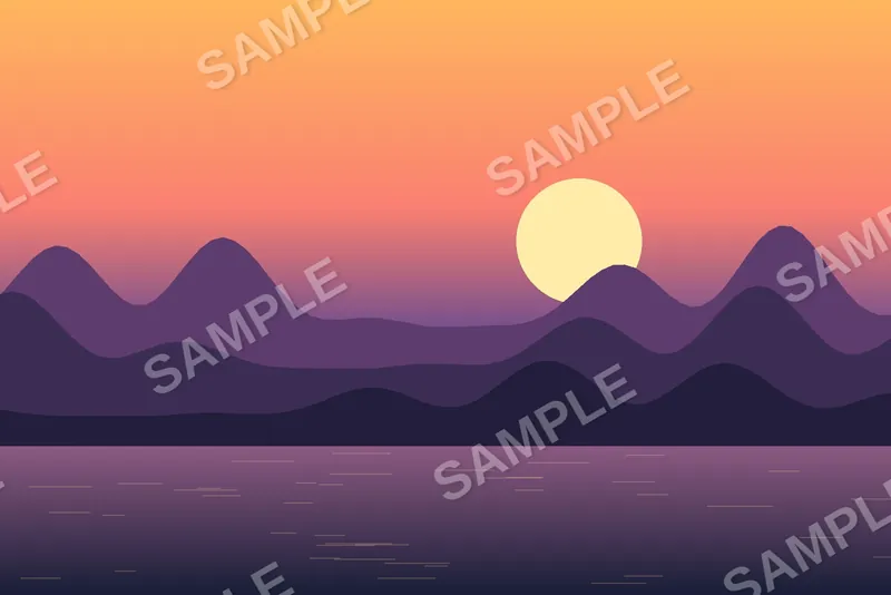 Photo protected with a repeating diagonal SAMPLE watermark